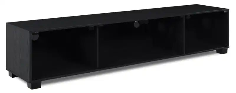 Augustus 84 Modern TV Stand with Storage and Cable Management for TVs up to 90- Black