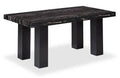Burk Dining Table with Epoxy Resin Marble-Look Top, 72W