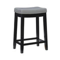 Claridge Faux Leather Backless Counter-Height Stool