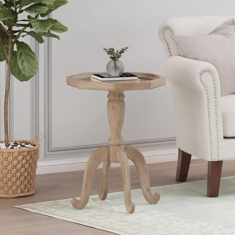 Table d'appoint traditionnelle avec pieds araignée