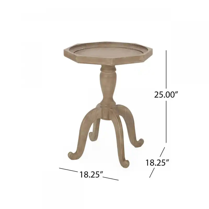 Table d'appoint traditionnelle avec pieds araignée