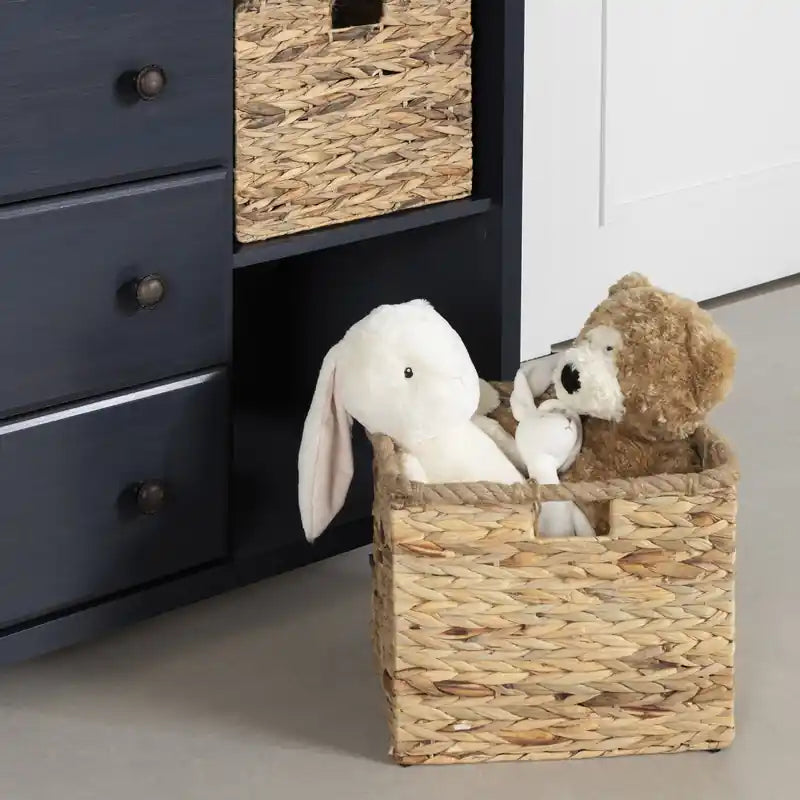 Commode 3 tiroirs avec paniers de rangement - Myrtille