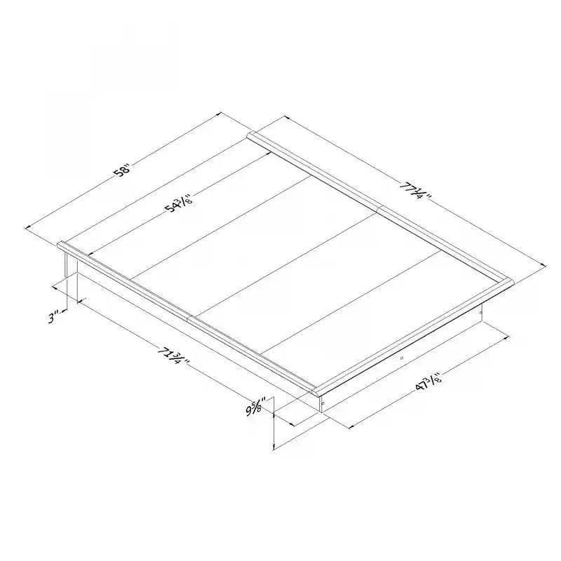 Lit plateforme - Blanc pur