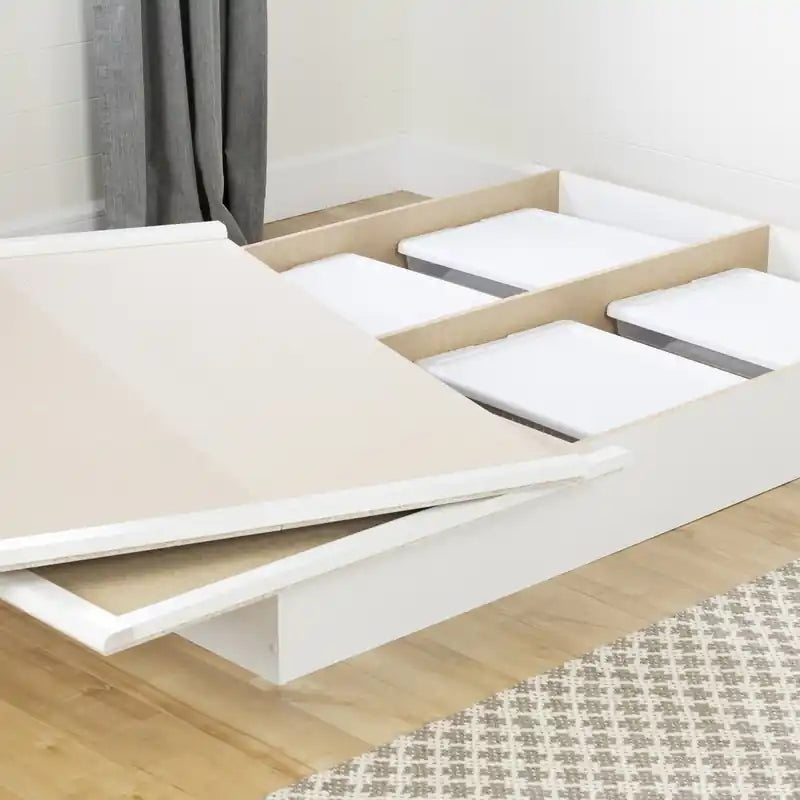 Lit plateforme - Blanc pur