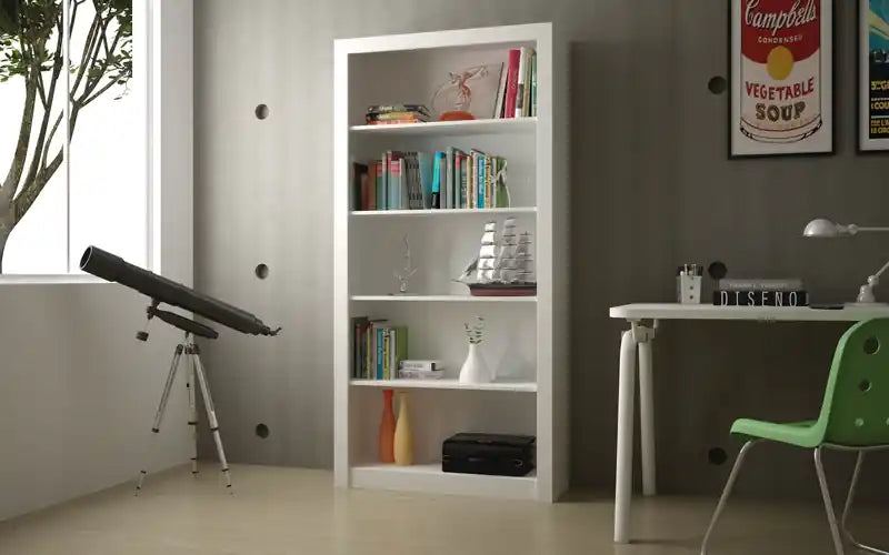 Bibliothèque classique à 5 étagères