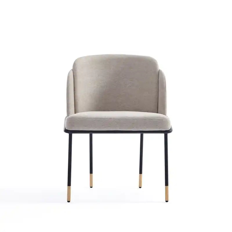 Chaise de salle à manger en tissu - Blé