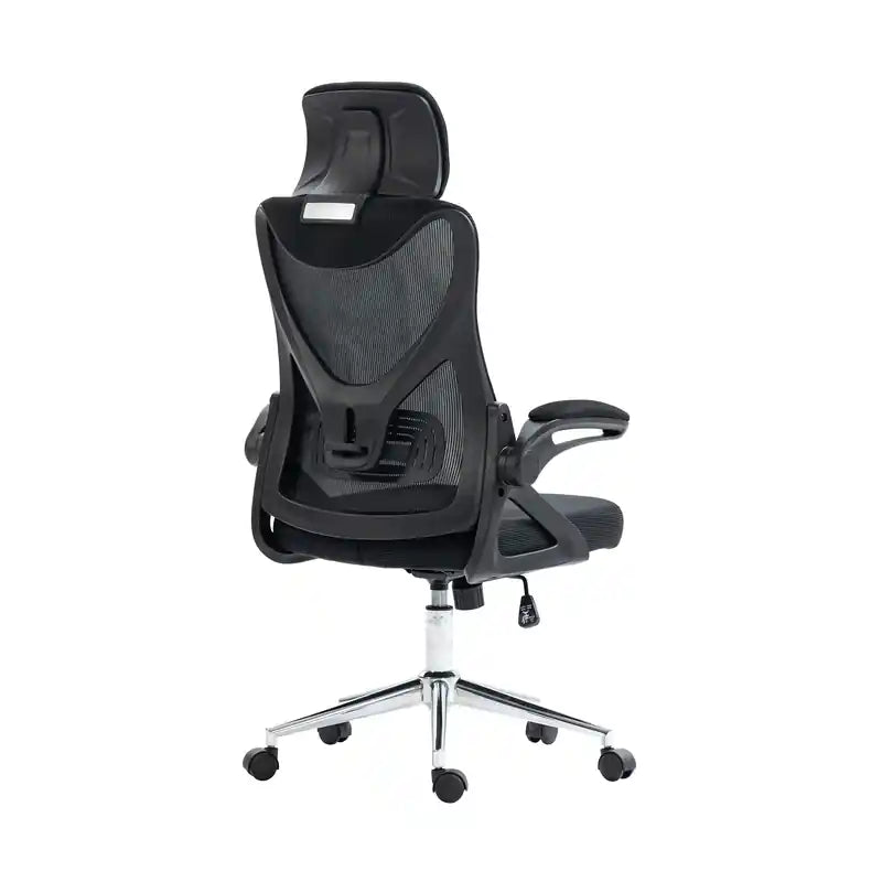 Chaise de bureau ergonomique essentielle avec appui-tête et support lombaire