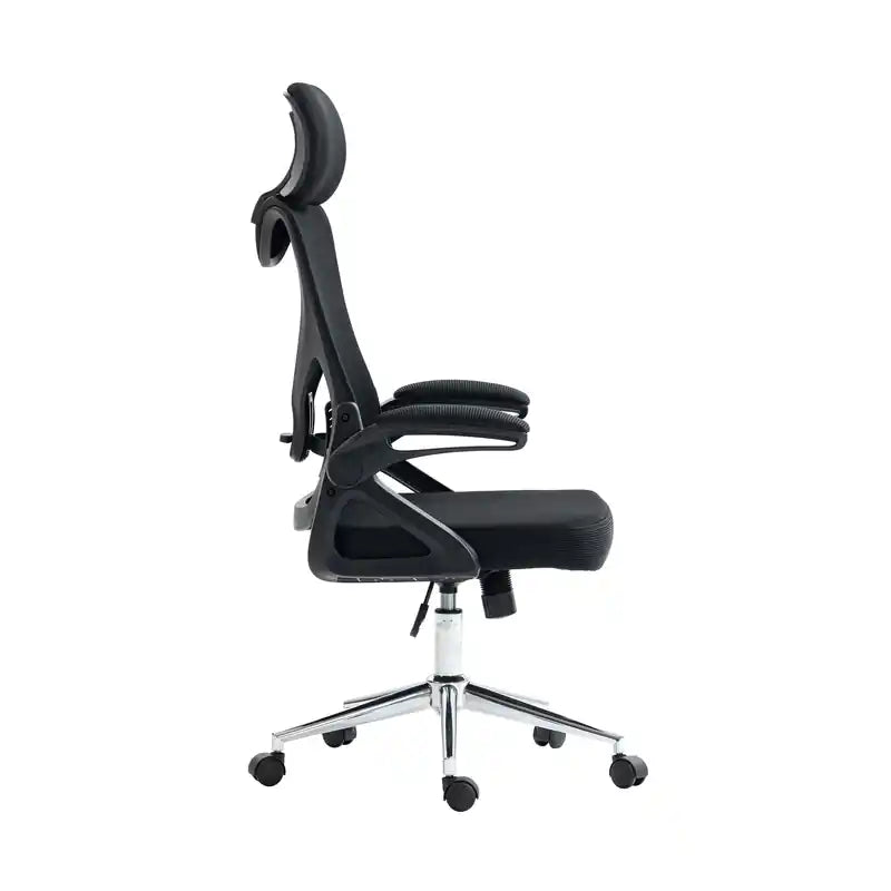 Chaise de bureau ergonomique essentielle avec appui-tête et support lombaire
