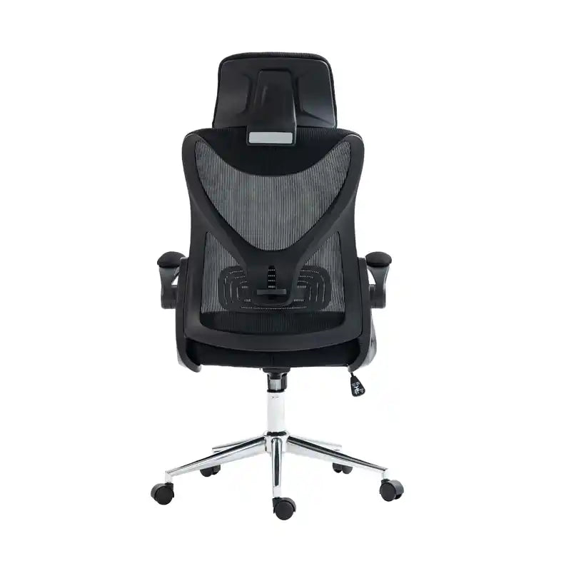 Chaise de bureau ergonomique essentielle avec appui-tête et support lombaire