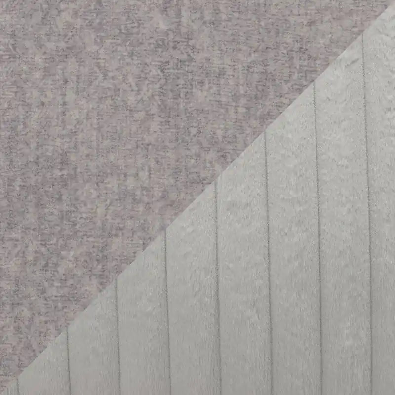 Causeuse en chenille et similicuir 67 po fabriquée au Canada avec coussins amovibles - Gris Paloma moelleux