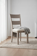 Krew Dining Chair with Polyester Fabric, Ladder-Back