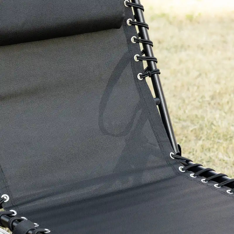 Chaise longue pliante, Chaise longue de bronzage inclinable avec dossier réglable