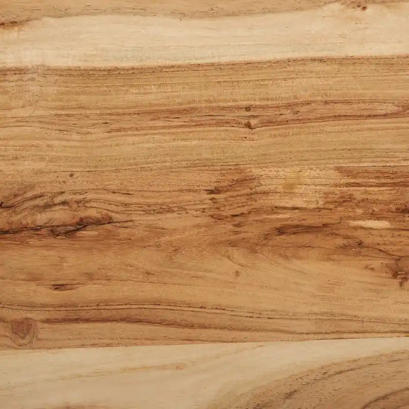 Buffet de salle à manger avec rangement, 60 po de largeur, en bois d'acacia et métal – Naturel et noir
